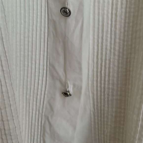 TALBOTS VINTAGE BUTTON UP SHIRT SIZE S WHITE - Picture 4 of 7